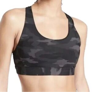 Athleta Black and Gray Sports Bra Intimates